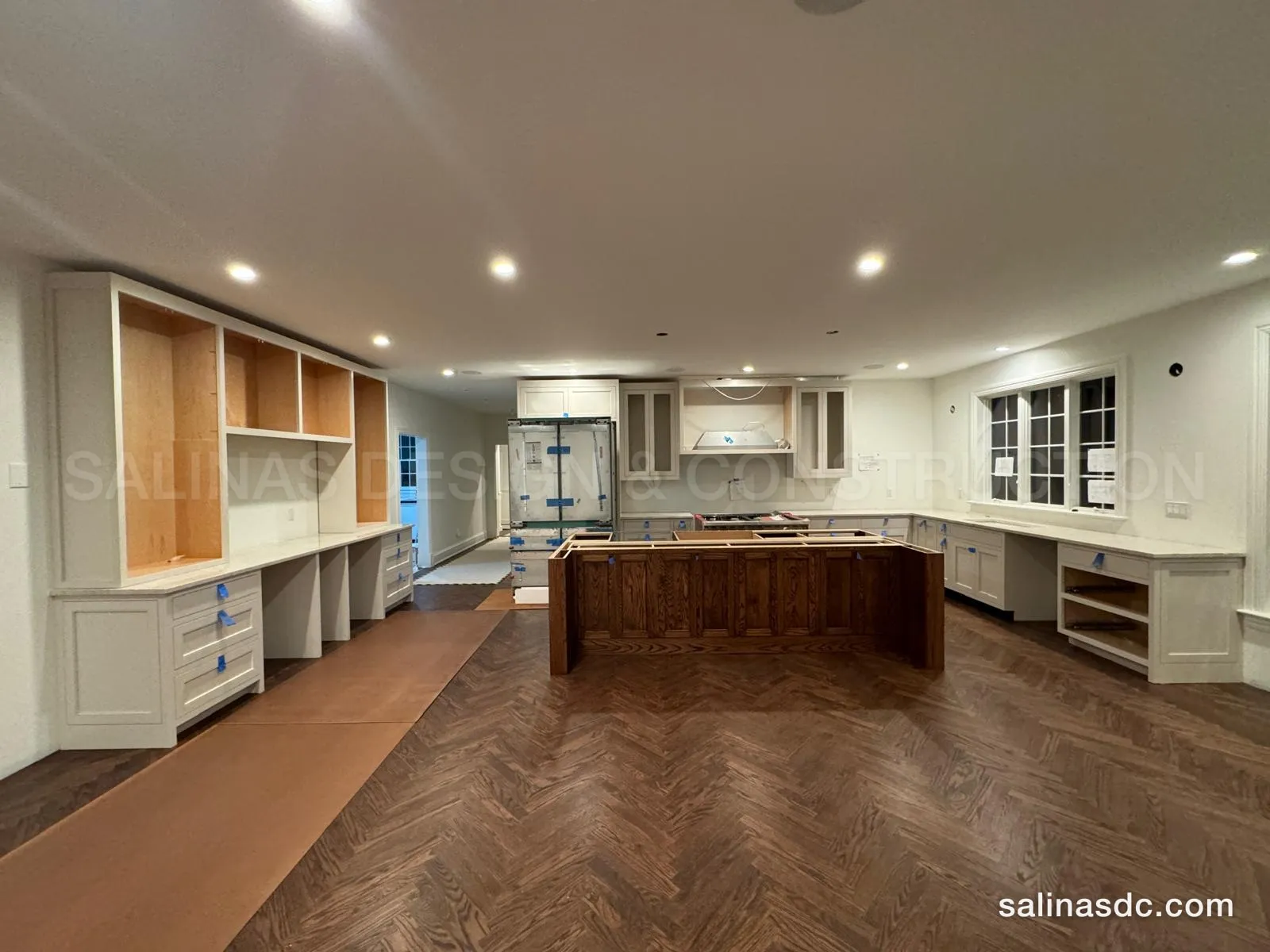 Custom cabinetry built and installed by Salinas Design and Construction in Weston, Connecticut. Singing Oaks Dr, photo 3 of 8.