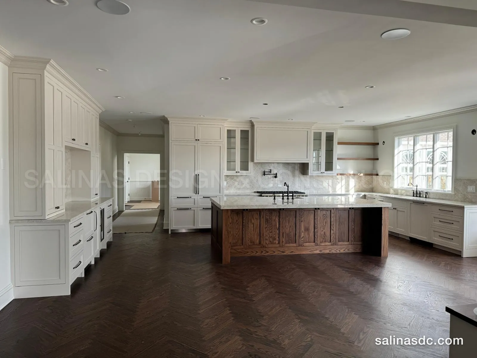 Custom cabinetry built and installed by Salinas Design and Construction in Weston, Connecticut. Singing Oaks Dr, photo 4 of 8.