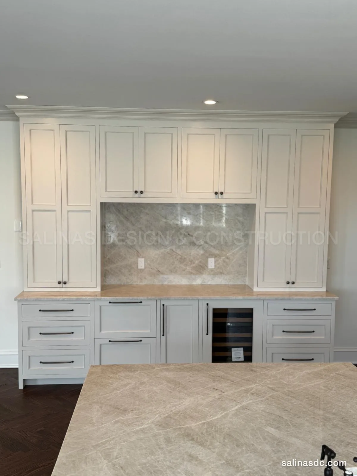 Custom cabinetry built and installed by Salinas Design and Construction in Weston, Connecticut. Singing Oaks Dr, photo 8 of 8.