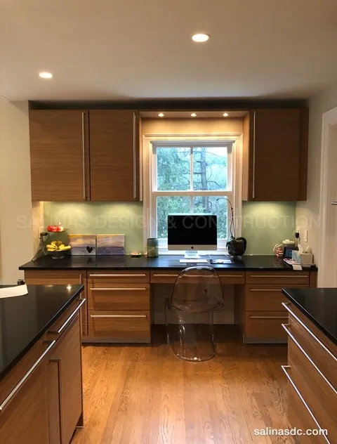 Custom cabinetry built and installed by Salinas Design and Construction in Darien, Connecticut. Darien kitchen, photo 4 of 9.