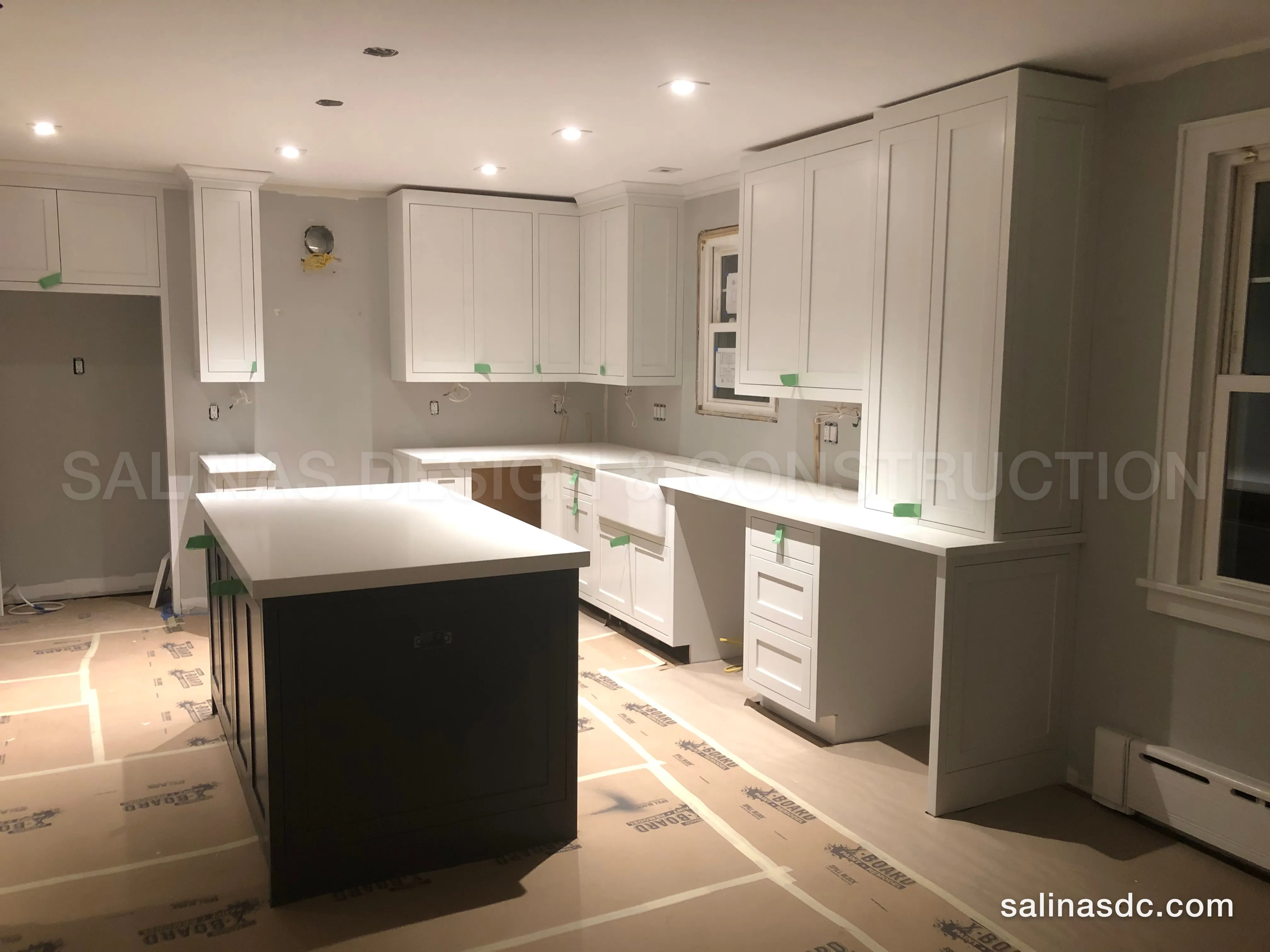Custom cabinetry built and installed by Salinas Design and Construction in Norwalk, Connecticut. Carlin St, photo 5 of 9.