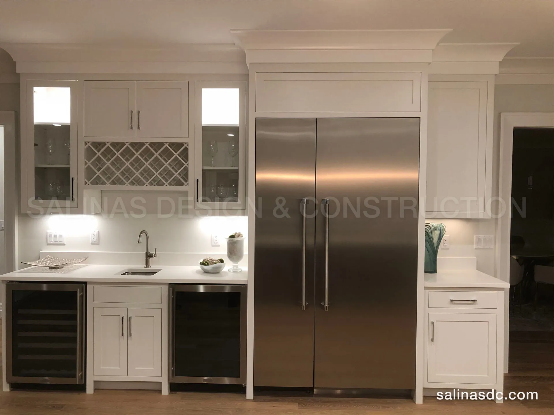 Custom cabinetry built and installed by Salinas Design and Construction in Westport, Connecticut. Eno Ln, photo 4 of 11.