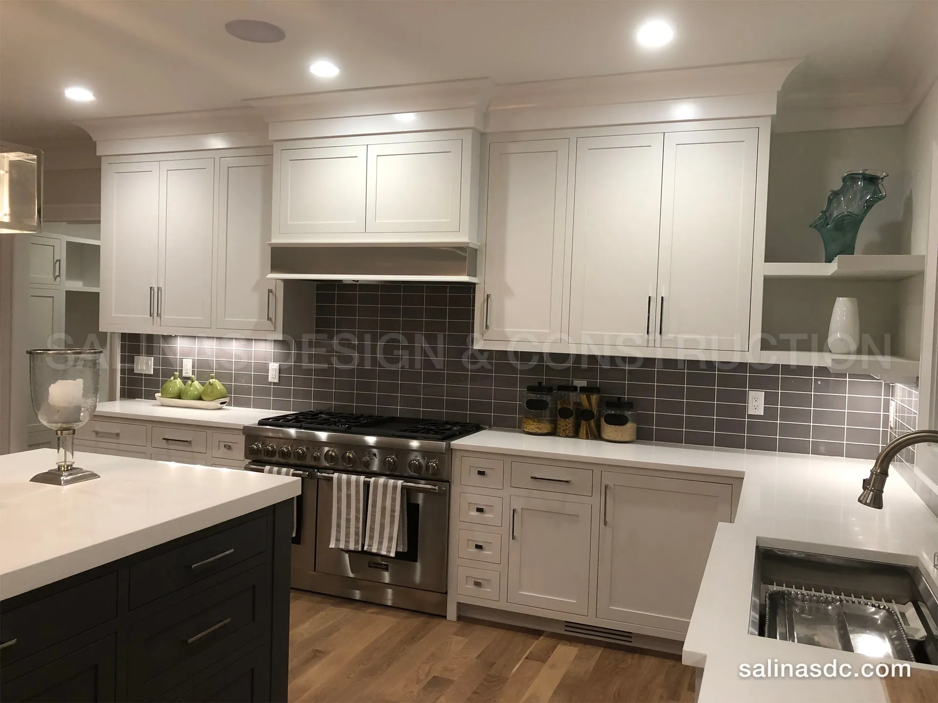 Custom cabinetry built and installed by Salinas Design and Construction in Westport, Connecticut. Eno Ln, photo 6 of 11.
