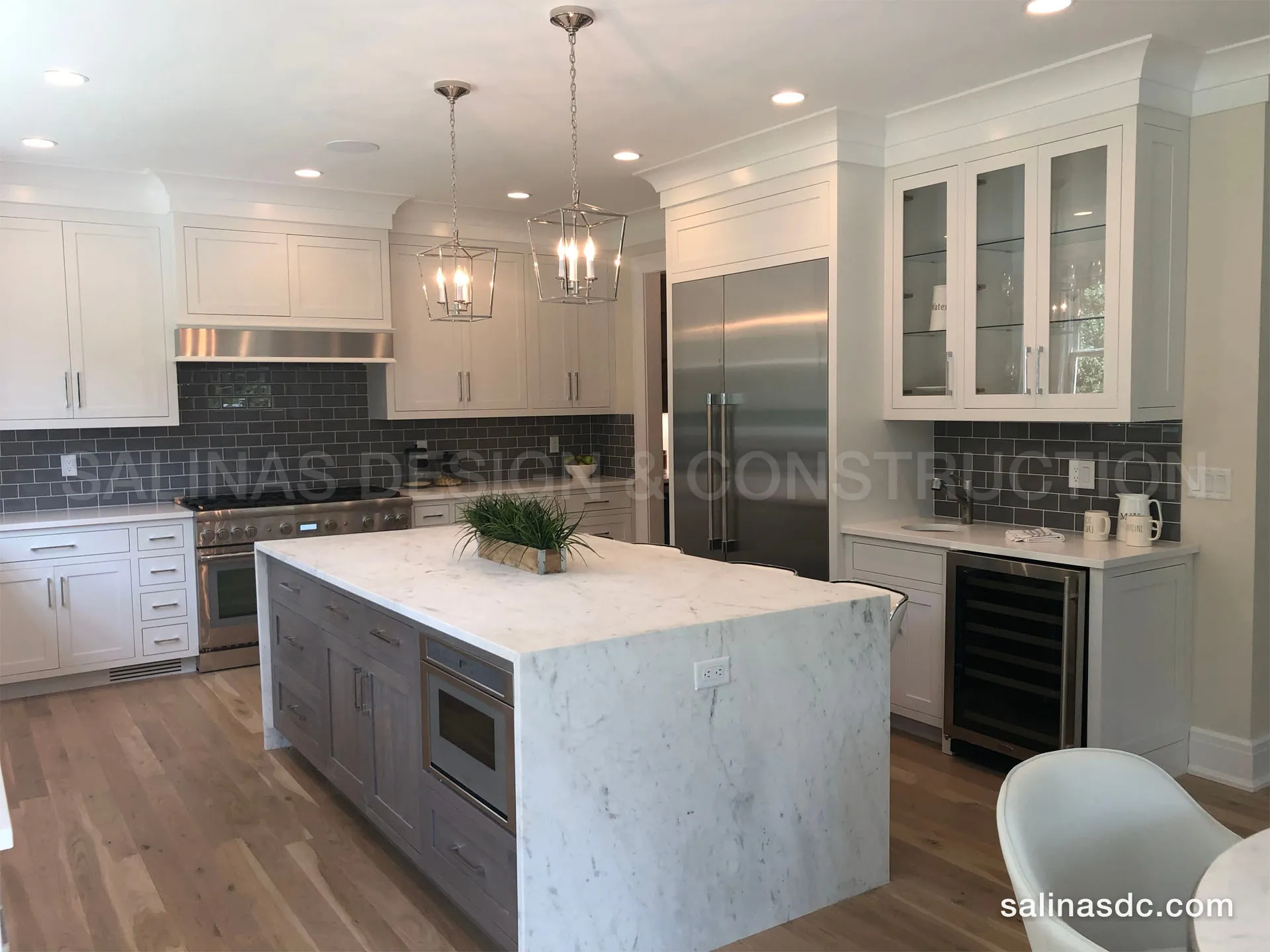 Custom cabinetry built and installed by Salinas Design and Construction in Westport, Connecticut. Eno Ln II, photo 8 of 18.