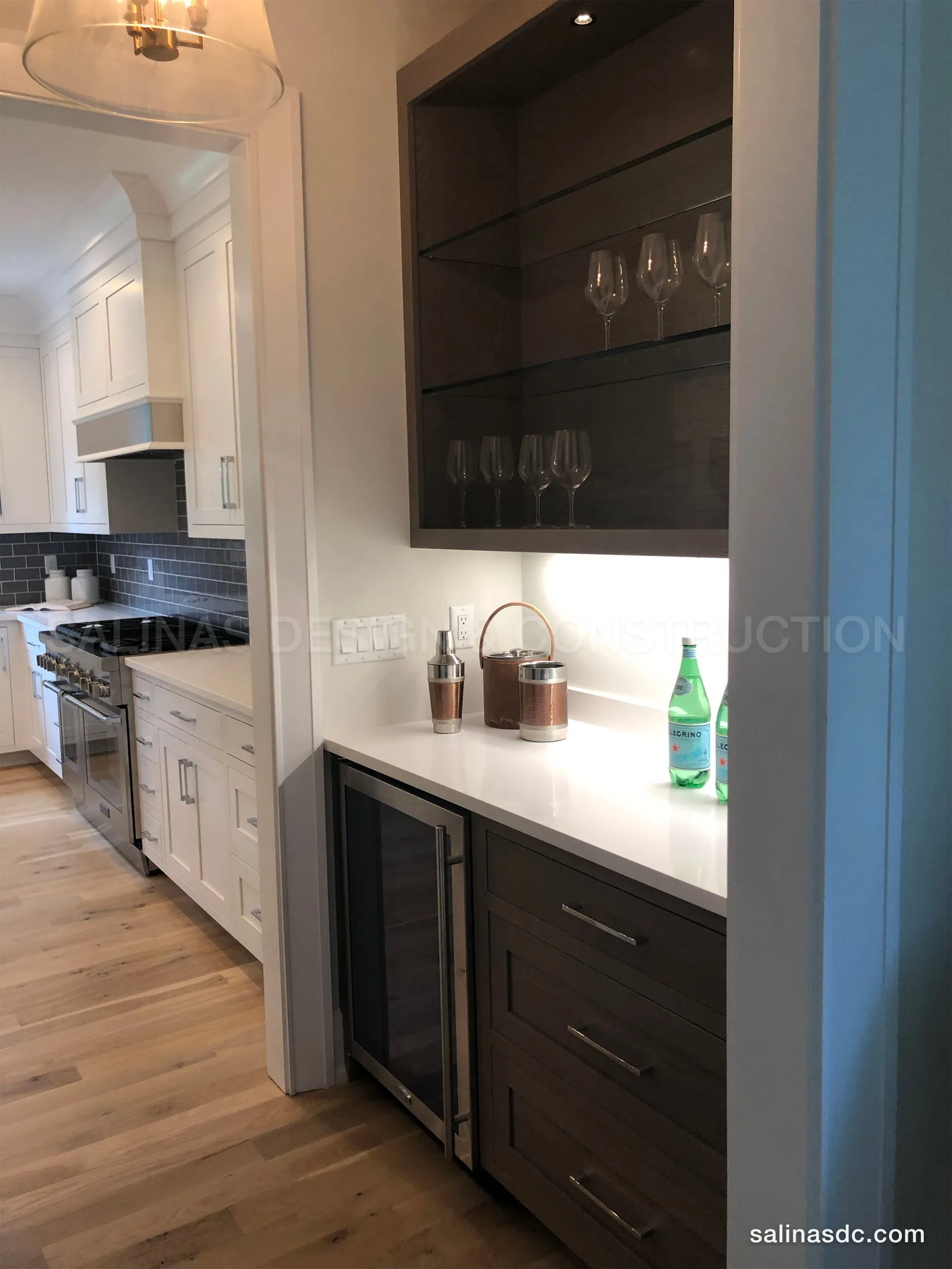 Custom cabinetry built and installed by Salinas Design and Construction in Westport, Connecticut. Eno Ln II, photo 10 of 18.