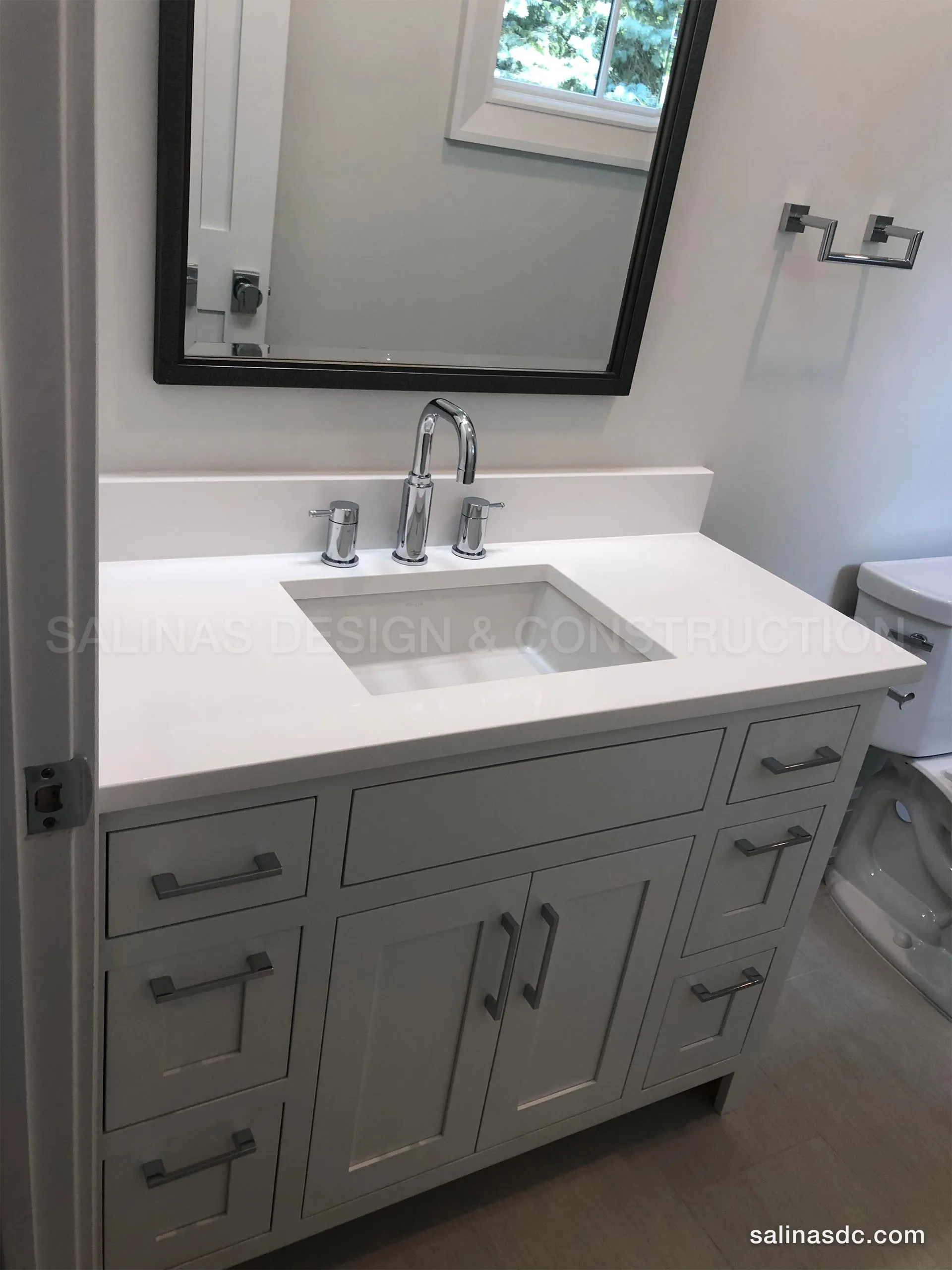 Custom cabinetry built and installed by Salinas Design and Construction in Westport, Connecticut. Eno Ln II, photo 11 of 18.